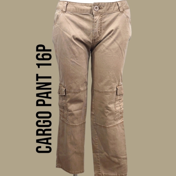 a.n.a Pants - a. n. a. Cargo Boyfriend Pant Modern Fit 16P Neutral Tan Ankle Trouser